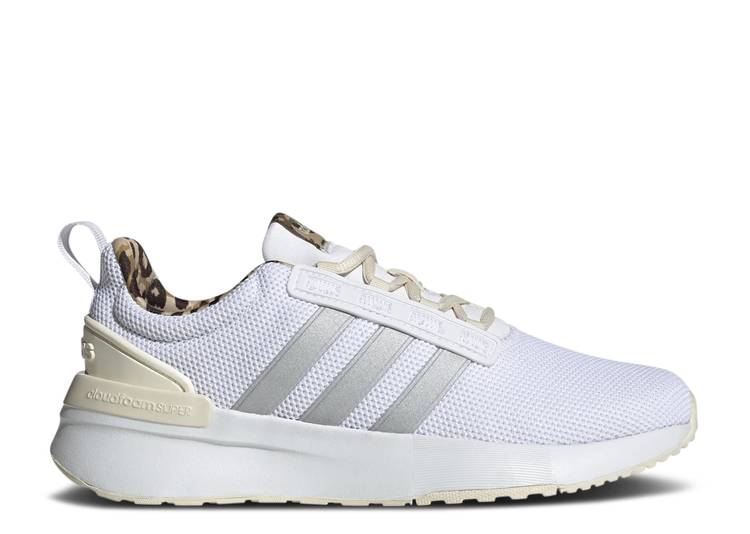 【 ADIDAS WMNS RACER TR21 \u0027WHITE SILVER METALLIC\u0027 / CLOUD WHITE SILVER METALLIC 】 アディダス しろがね色 しろがね色 白いこと 白いこと スニーカー レディース