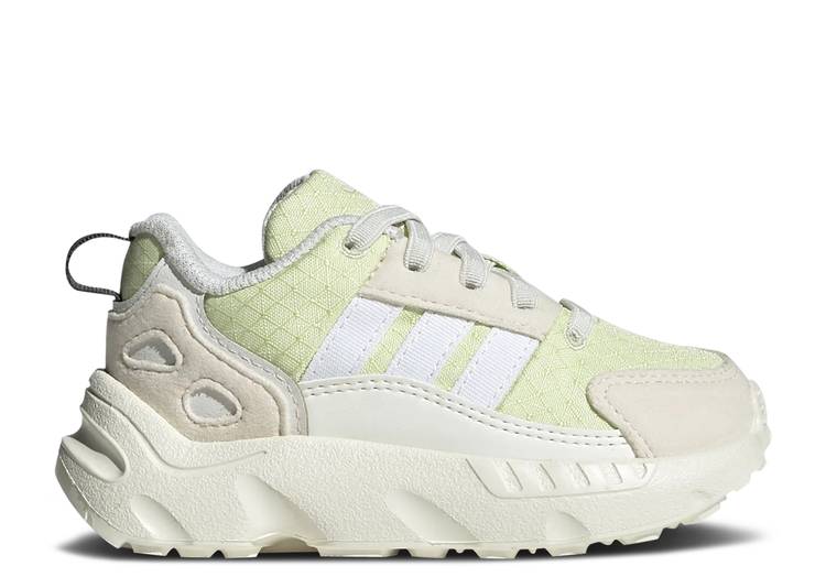 【 ADIDAS ZX 22 I 'WHITE ALMOST LIME' / OFF WHITE CLOUD WHITE ALMOST 】 アディダス 白色 ホワイト ベビー|スニケス