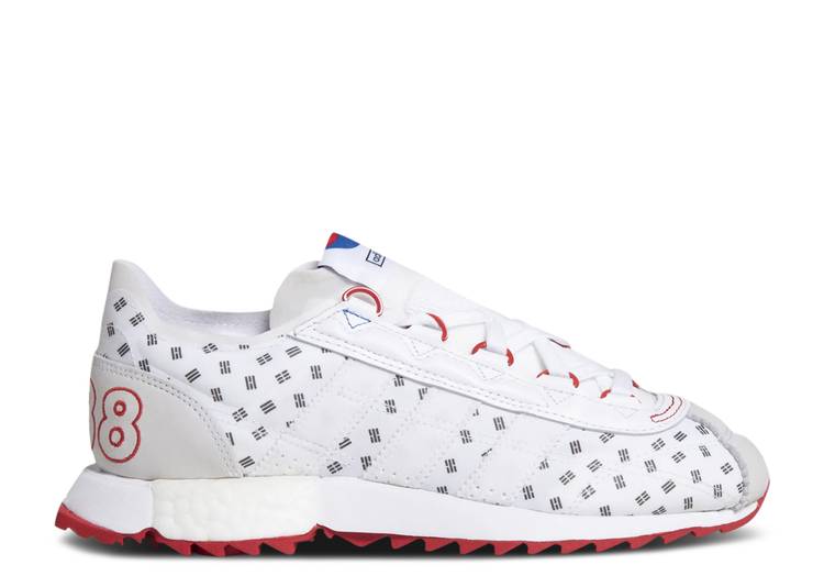 【 ADIDAS SL 7600 1988 / CLOUD WHITE LUSH RED GLOW BLUE 】 アディダス 白色 ホワイト 赤 レッド 青色 ブルー スニーカー メンズ