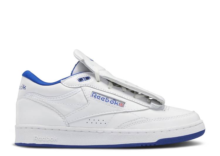 【 REEBOK MOUNTAIN RESEARCH X CLUB C MID 2 \u0027WHITE COBALT\u0027 / FOOTWEAR WHITE COBALT CHALK 】 リーボック 野球クラブ ミッド 白いこと 白いこと スニーカー メンズ