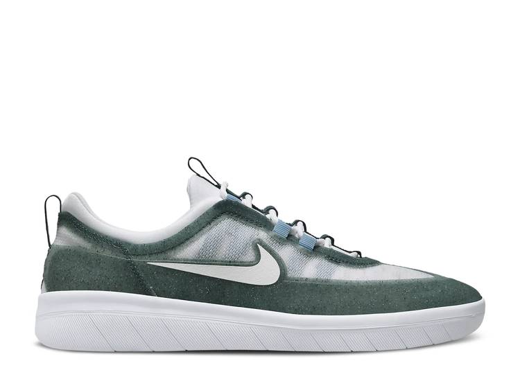 【 NIKE NYJAH FREE 2 SB 'ASH GREEN' / ASH GREEN BOARDER BLUE BARELY 】 フリー エスビー 緑 グリーン 青色 ブルー スニーカー メンズ ナイキ｜スニケス