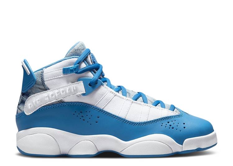 【 AIR JORDAN JORDAN 6 RINGS GS 'BLEACHED DENIM' / WHITE DUTCH BLUE 】 ナイキ リング 白色 ホワイト 青色 ブルー エアジョーダン ジュニア キッズ ベビー マタニティ スニーカー