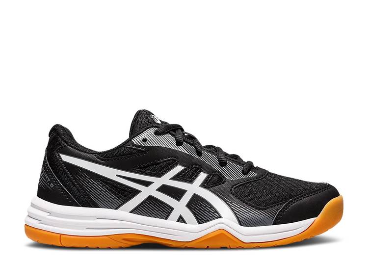 【 ASICS UPCOURT 5 GS 'BLACK WHITE' / BLACK WHITE 】 黒色 ブラック 白色 ホワイト ジュニア キッズ ベビー マタニティ スニーカー アシックス|スニケス