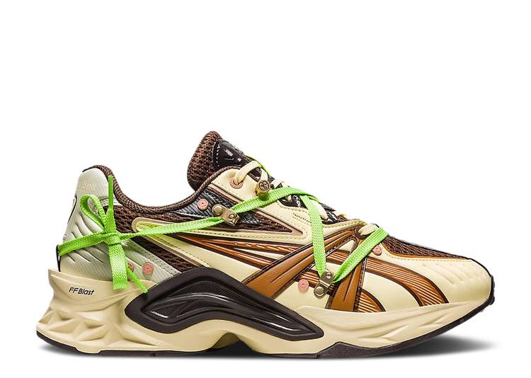 【 ASICS ANDERSSON BELL X PROTOBLAST \u0027BUTTER\u0027 / BUTTER CHOCOLATE BROWN 】 赤銅色 赤銅色 スニーカー メンズ アシックス