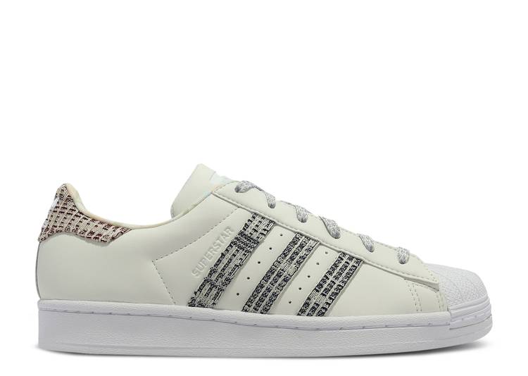 【 ADIDAS WMNS SUPERSTAR 'PLAID WHITE' / WHITE TINT LEGEND INK LEBUME 】 アディダス スーパースター 白色 ホワイト レジェンド スニーカー レディース|スニケス