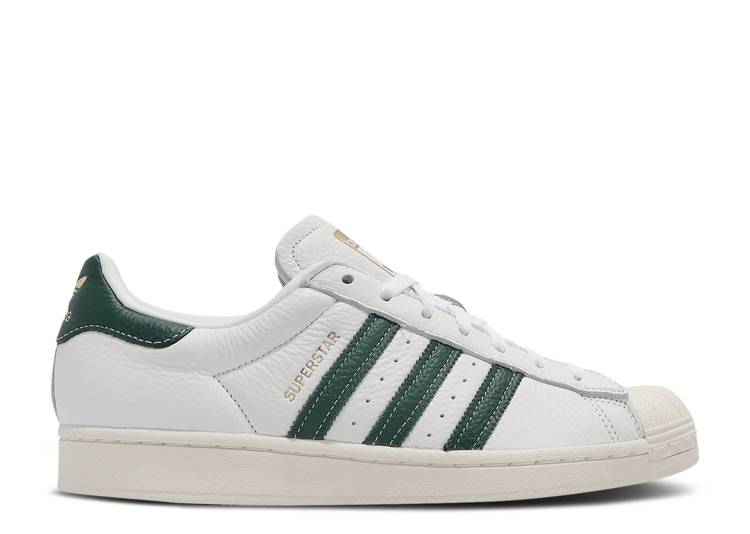 【 ADIDAS SUPERSTAR 'WHITE COLLEGIATE GREEN' / CLOUD WHITE COLLEGIATE GREEN 】 アディダス スーパースター 白色 ホワイト 緑 グリーン スニーカー メンズ｜スニケス