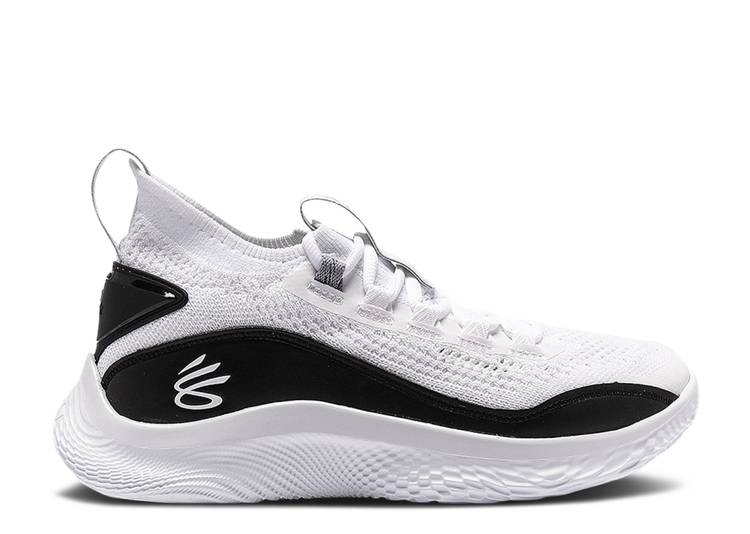 【 CURRY BRAND CURRY FLOW 8 GS 'ZEN FLOW' / WHITE BLACK 】 カリー フローレス 白色 ホワイト 黒色 ブラック ジュニア キッズ ベビー マタニティ スニーカー|スニケス