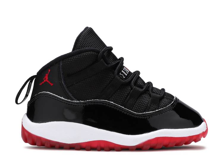 【 AIR JORDAN JORDAN 11 RETRO TD \u0027BRED\u0027 2019 / BLACK TRUE RED WHITE 】 ナイキ 黒いこと 黒いこと 赤 赤いこと 白いこと 白いこと エアジョーダン もの言う花