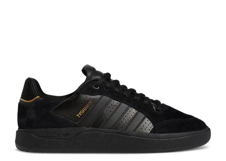 【 ADIDAS TYSHAWN LOW \u0027BLACK GOLD METALLIC\u0027 / CORE BLACK CORE BLACK GOLD 】 アディダス ゴールド 中核グループ 黒いこと 黒いこと スニーカー メンズ