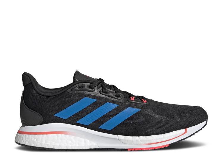 【 ADIDAS SUPERNOVA+ \u0027CORE BLACK TURBO\u0027 / CORE BLACK BLUE RUSH TURBO 】 アディダス 黒いこと 黒いこと 中核グループ 青碧 青色 混雑時 ターボ スニーカー メンズ スニーカー-靴