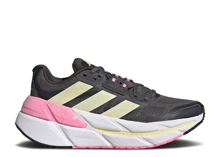 【 ADIDAS WMNS ADISTAR CS 'GREY BEAM PINK' / GREY FIVE ALMOST YELLOW BEAM 】 アディダス 灰色 グレー 黄色 イエロー スニーカー レディース｜スニケス