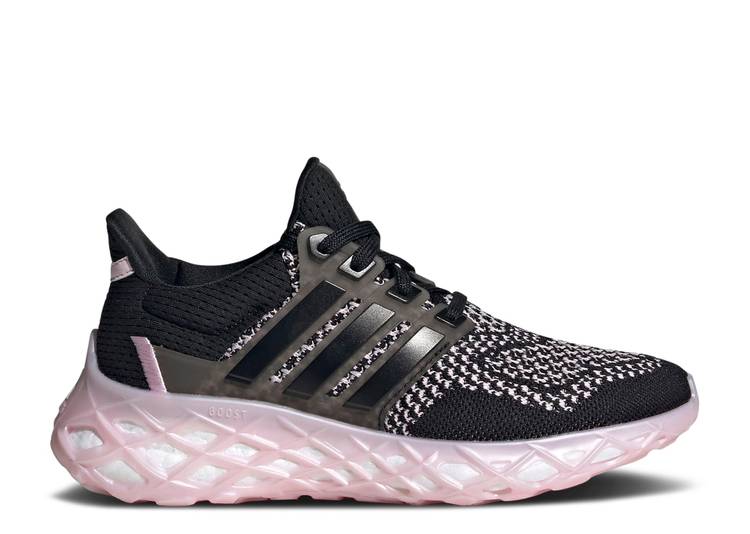 【 ADIDAS ULTRABOOST WEB DNA 'BLACK CLEAR PINK' / CORE BLACK CORE BLACK CLEAR PINK 】 アディダス コア 黒色 ブラック ピンク スニーカー メンズ