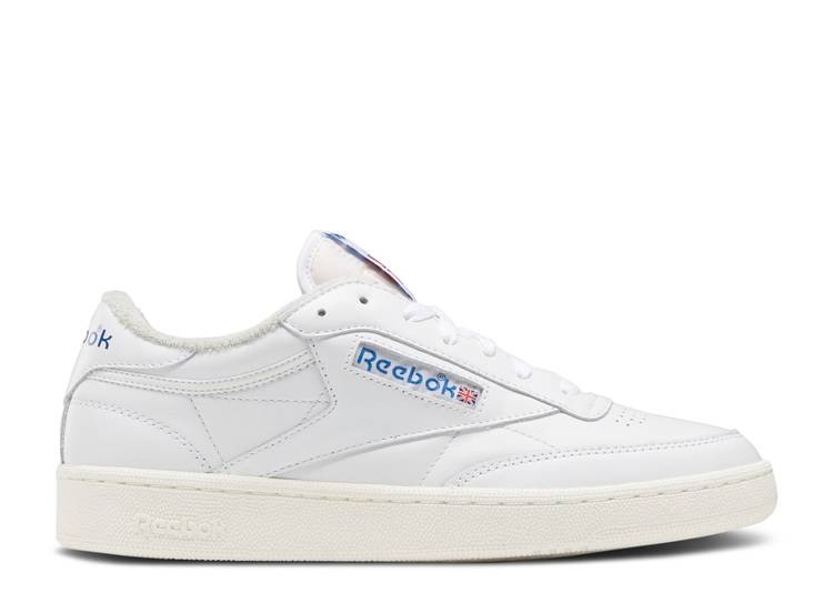 【 REEBOK CLUB C 85 \u0027WHITE VECTOR BLUE\u0027 / FOOTWEAR WHITE CHALK VECTOR BLUE 】 リーボック 野球クラブ 白いこと 白いこと 青味 青み スニーカー メンズ