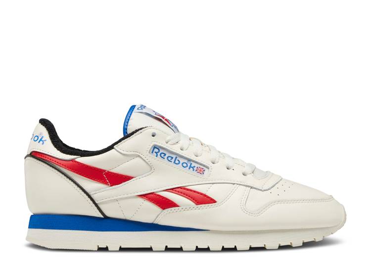 【 REEBOK CLASSIC LEATHER 1983 VINTAGE 'WHITE VECTOR BLUE' / CLASSIC WHITE CORE BLACK VECTOR 】 リーボック クラシック レザー ビンテージ ヴィンテージ 白色 ホワイト コア 黒色 ブラック スニーカー メンズ|スニケス