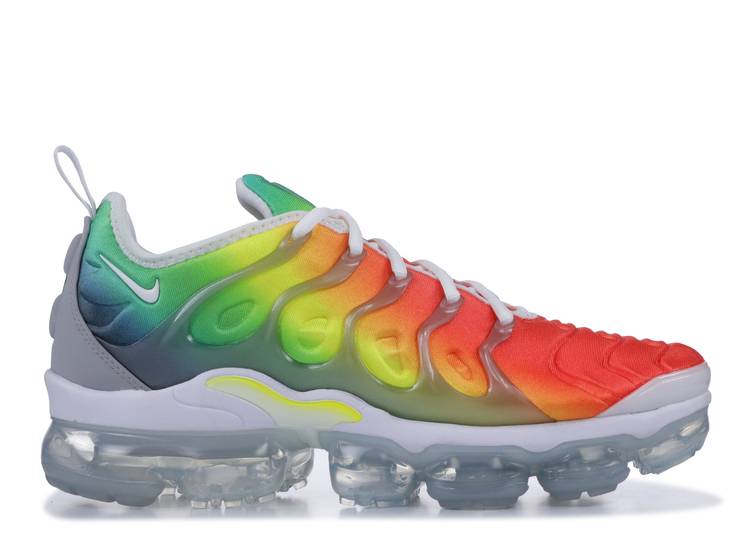 【 NIKE AIR VAPORMAX PLUS \u0027RETUNED AIR\u0027 / BLUE NEBULA HABANERO RED 】 青味 青み 赤 赤いこと エアヴェイパーマックス スニーカー メンズ ナイキ