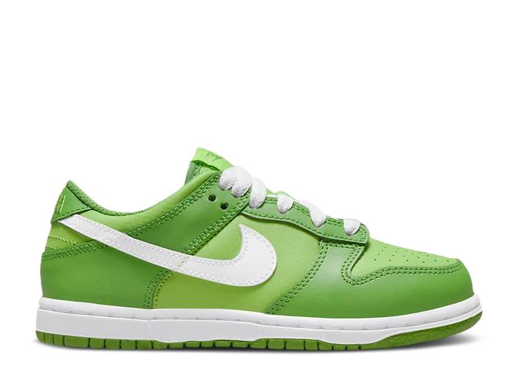 【 NIKE DUNK LOW PS 'CHLOROPHYLL' / DARK CHLOROPHYLL WHITE VIVID 】 ダンク 白色 ホワイト ダンクロー ジュニア キッズ ベビー マタニティ スニーカー ナイキ|スニケス