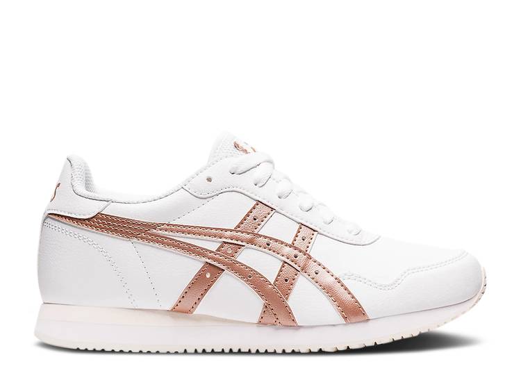 【 ASICS WMNS TIGER RUNNER 'WHITE ROSE GOLD' / WHITE ROSE GOLD 】 ローズ 白色 ホワイト ゴールド スニーカー レディース アシックス