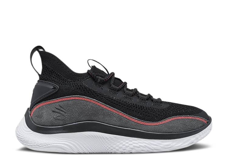 【 CURRY BRAND CURRY FLOW 8 SUEDE GS 'BEAUTIFUL FLOW' / BLACK WHITE 】 カリー フローレス スエード スウェード 黒色 ブラック 白色 ホワイト ジュニア キッズ ベビー マタニティ スニーカー|スニケス