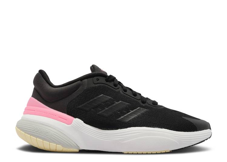 【 ADIDAS WMNS RESPONSE SUPER 3.0 \u0027BLACK CLEAR PINK\u0027 / CORE BLACK CLEAR PINK FOOTWEAR 】 アディダス 受け答え 中核グループ 黒いこと 黒いこと サクラ色 スニーカー レディース