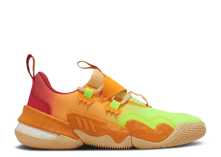 【 ADIDAS TRAE YOUNG 1 'CITRUS FADE' / VIVID RED ORANGE RUSH PULSE 】 アディダス 赤 レッド 橙 オレンジ ラッシュ スニーカー メンズ|スニケス