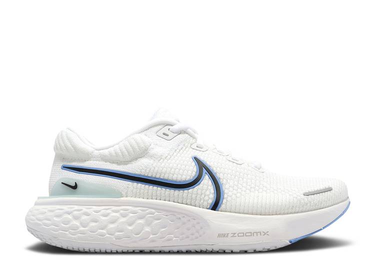 【 NIKE ZOOMX INVINCIBLE RUN FLYKNIT 2 'WHITE UNIVERSITY BLUE' / WHITE BLACK UNIVERSITY BLUE 】 ラン フライニット 白色 ホワイト 黒色 ブラック 青色 ブルー スニーカー メンズ ナイキ