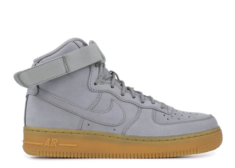 【 NIKE AIR FORCE 1 HIGH WB GS 'GREY GUM' / MEDIUM GREY BLACK GUM LIGHT 】 ハイ 灰色 グレー 黒色 ブラック エアフォース ジュニア キッズ ベビー マタニティ スニーカー ナイキ｜スニケス