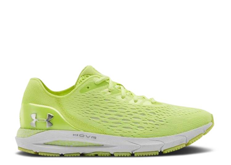 【 UNDER ARMOUR HOVR SONIC 3 W8LS \u0027FLUORESCENT YELLOW\u0027 / FLUORESCENT YELLOW SILVER YELLOW 】 黄味がかった 黄み しろがね色 しろがね色 アンダーアーマー スニーカー メンズ スニーカー-メンズ靴-靴