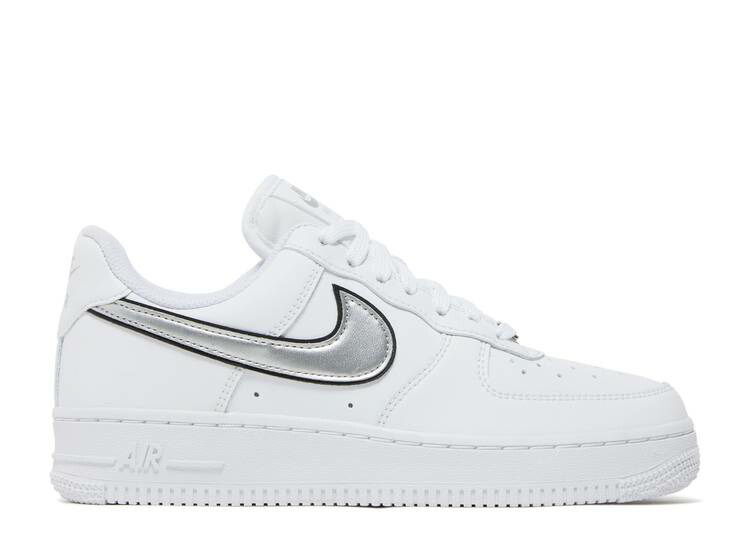 楽天市場】NIKE WMNS AIR FORCE 1 07 ESS white/metallic silver-black