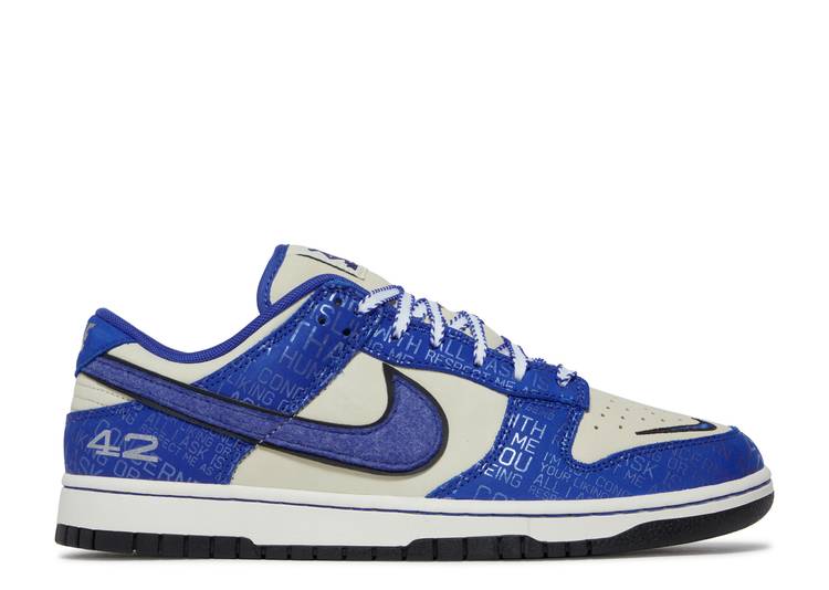 【 NIKE DUNK LOW JACKIE ROBINSON / RACER BLUE RACER BLUE COCONUT 】 ダンク 青色 ブルー ダンクロー スニーカー メンズ ナイキ