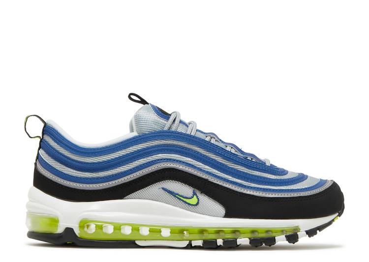 【 NIKE AIR MAX 97 OG 'ATLANTIC BLUE' / ATLANTIC BLUE VOLTAGE YELLOW 】 マックス 青色 ブルー 黄色 イエロー エアマックス スニーカー メンズ ナイキ