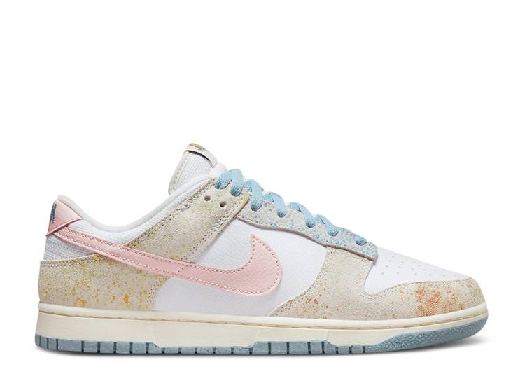 【 NIKE DUNK LOW OXIDIZED PASTELS / WHITE ATMOSPHERE BOARDER BLUE 】 ダンク 白色 ホワイト 青色 ブルー ダンクロー スニーカー メンズ ナイキ