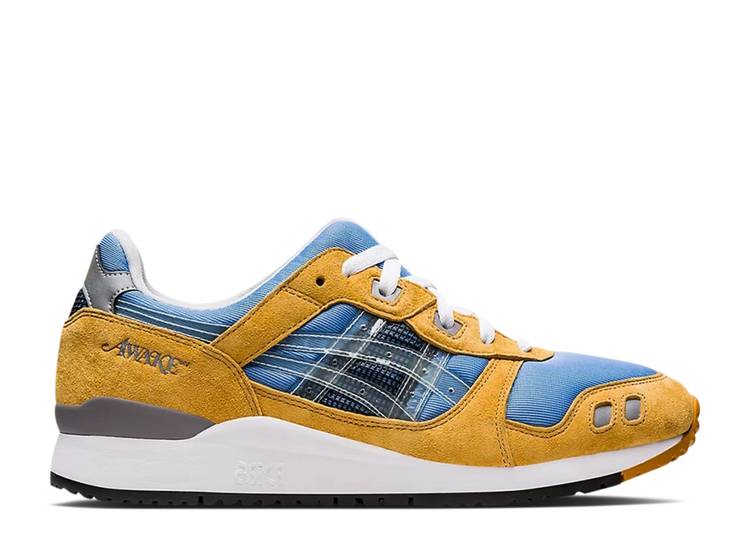 【 ASICS AWAKE NY X GEL LYTE 3 DELLA ROBBIA BLUE / BLUE YELLOW 】 青色 ブルー 黄色 イエロー スニーカー メンズ アシックス