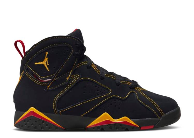 【 AIR JORDAN JORDAN 7 RETRO PS 'CITRUS' 2022 / BLACK CITRUS VARSITY RED 】 ナイキ 黒色 ブラック 赤 レッド エアジョーダン ジュニア キッズ ベビー マタニティ スニーカー