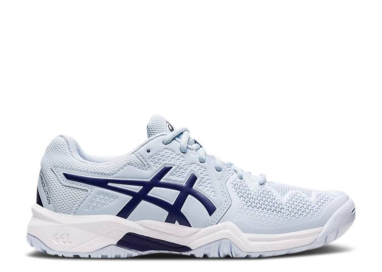 【 ASICS GEL RESOLUTION 8 GS 'SOFT SKY DIVE BLUE' / SOFT SKY DIVE BLUE 】 スカイ 青色 ブルー ジュニア キッズ ベビー マタニティ スニーカー アシックス画像