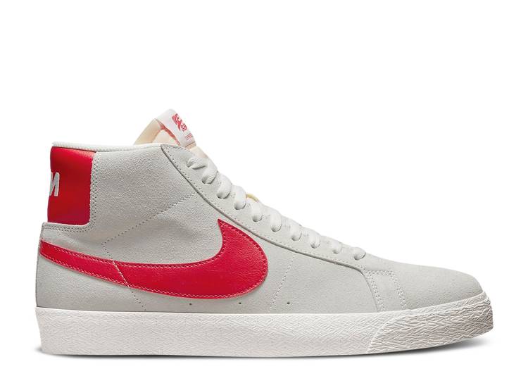 【 NIKE ZOOM BLAZER MID SB 'WHITE UNIVERSITY RED' / SUMMIT WHITE SUMMIT WHITE SUMMIT 】 ズーム ブレイザー ミッド エスビー 白色 ホワイト スニーカー メンズ ナイキ｜スニケス