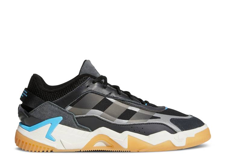 【 ADIDAS NITEBALL 2.0 \u0027BLACK GUM\u0027 / CORE BLACK SKY RUSH GUM 】 アディダス 中核グループ 黒いこと 黒いこと 天の原 混雑時 スニーカー メンズ