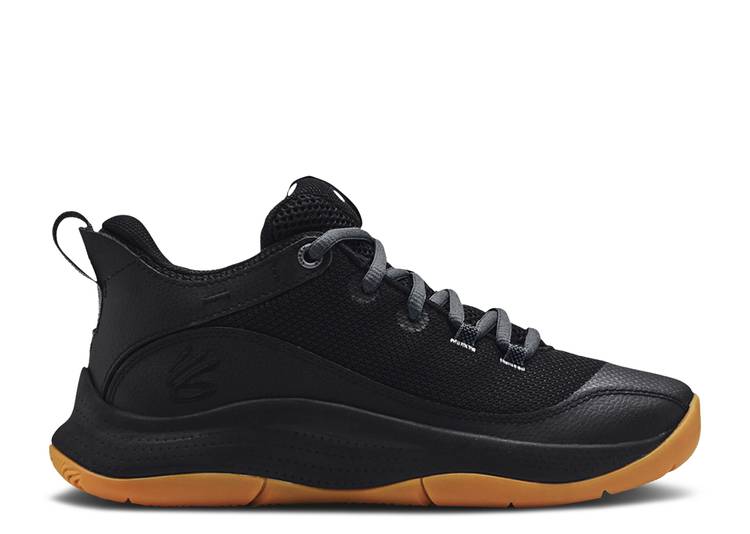 【 UNDER ARMOUR 3Z5 GS BLACK GUM / BLACK GUM 】 黒色 ブラック アンダーアーマー ジュニア キッズ ベビー マタニティ スニーカー