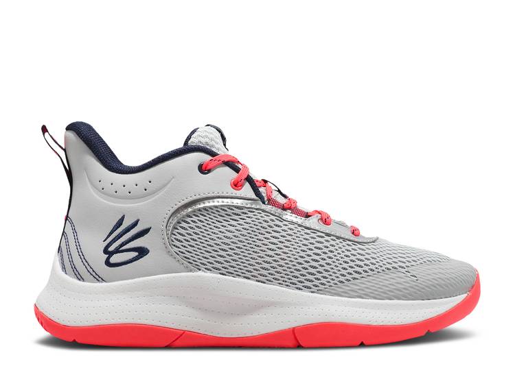 【 UNDER ARMOUR CURRY 3Z6 'GREY RED' / GREY GREY 】 カリー 灰色 グレー アンダーアーマー スニーカー メンズ｜スニケス