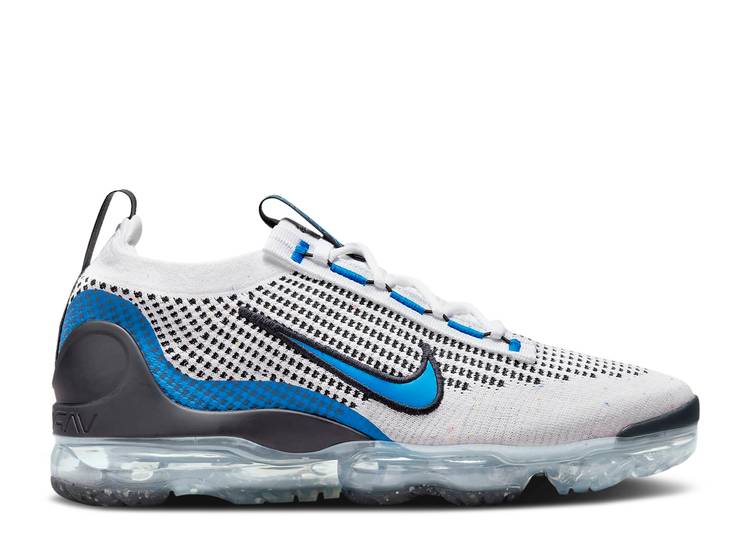 【 NIKE AIR VAPORMAX 2021 FLYKNIT \u0027WHITE PHOTO BLUE\u0027 / WHITE BLACK METALLIC SILVER 】 飛球編み物 白いこと 白いこと 黒いこと 黒いこと しろがね色 しろがね色 エアヴェイパーマックス スニーカー メンズ ナイキ 靴-スニーカー