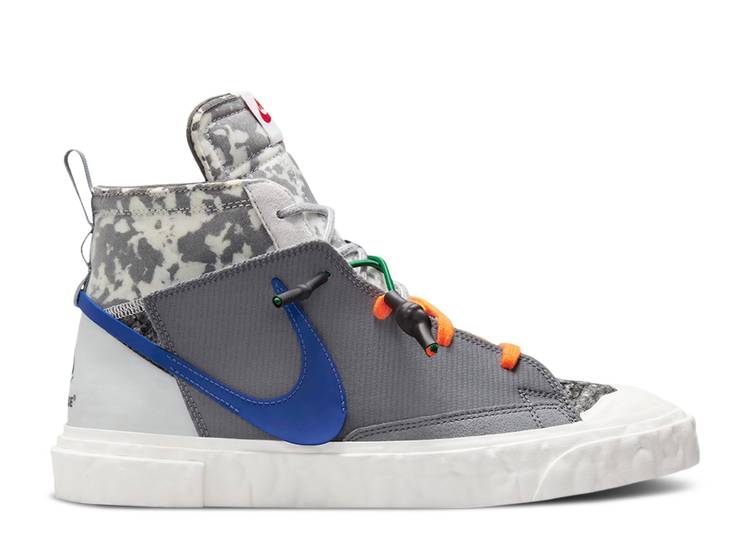 【 NIKE READYMADE X BLAZER MID 'VAST GREY CAMO' / VAST GREY PERSIAN VIOLET 】 ブレイザー ミッド 灰色 グレー 紫 バイオレット スニーカー メンズ ナイキ|スニケス