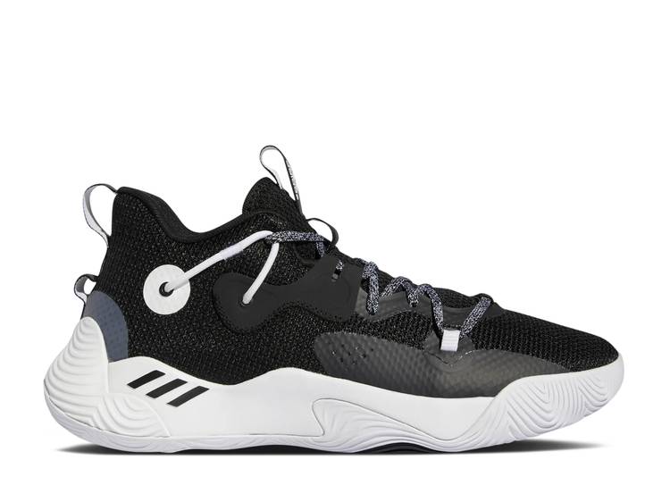 【 ADIDAS HARDEN STEPBACK 3 'BLACK WHITE' / CORE BLACK CLOUD WHITE CORE 】 アディダス ハーデン ステップバック コア 黒色 ブラック 白色 ホワイト スニーカー メンズ|スニケス