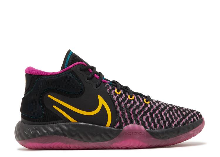 【 NIKE KD TREY 5 VIII 'BLACK CACTUS FLOWER' / BLACK CACTUS FLOWER TEAL BLUE 】 黒色 ブラック 青色 ブルー スニーカー メンズ ナイキ|スニケス