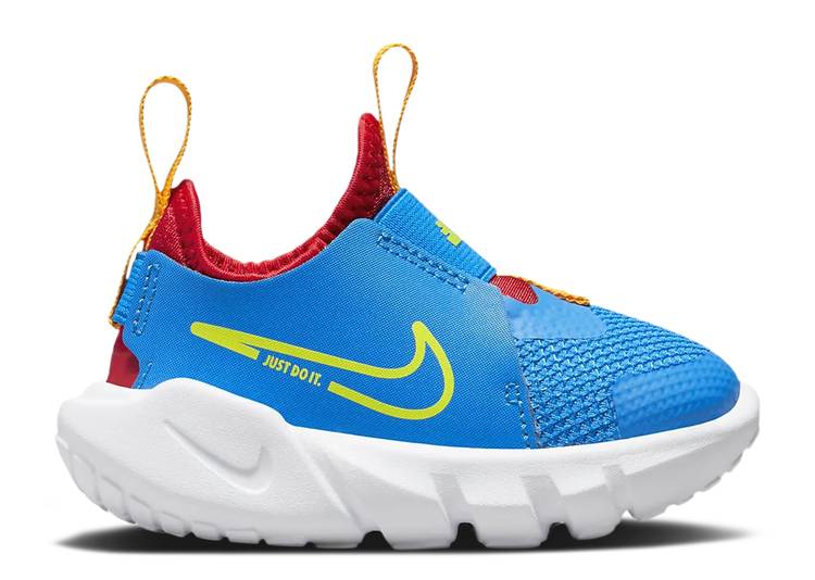 【 NIKE FLEX RUNNER 2 TD 'PHOTO BLUE ATOMIC GREEN' / PHOTO BLUE UNIVERSITY RED 】 青色 ブルー 赤 レッド ベビー ナイキ|スニケス