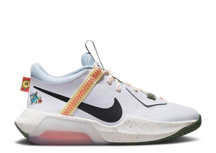 【 NIKE AIR ZOOM CROSSOVER GS PLAYFUL GRAPHICS / WHITE COCONUT MILK SAFETY ORANGE 】 ズーム 白色 ホワイト 橙 オレンジ ジュニア キッズ ベビー マタニティ スニーカー ナイキ