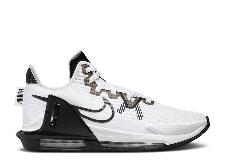 【 NIKE LEBRON WITNESS 6 結核症 \u0027WHITE BLACK\u0027 / WHITE WHITE BLACK 】 レブロン 白いこと 白いこと 黒いこと 黒いこと ウィットネス スニーカー メンズ ナイキ スニーカー-靴-メンズ靴