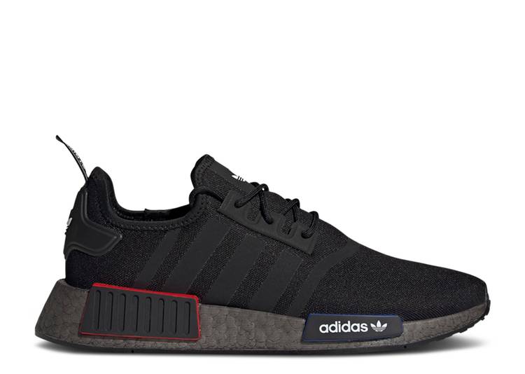 【 ADIDAS NMD_R1 'BLACK GREY' / CORE BLACK CORE BLACK GREY FIVE 】 アディダス コア 黒色 ブラック 灰色 グレー スニーカー メンズ