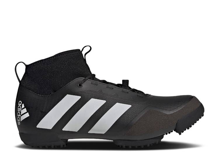 【 ADIDAS THE GRAVEL CYCLING 'BLACK WHITE' / CORE BLACK CLOUD WHITE GREY FIVE 】 アディダス コア 黒色 ブラック 白色 ホワイト 灰色 グレー スニーカー メンズ｜スニケス