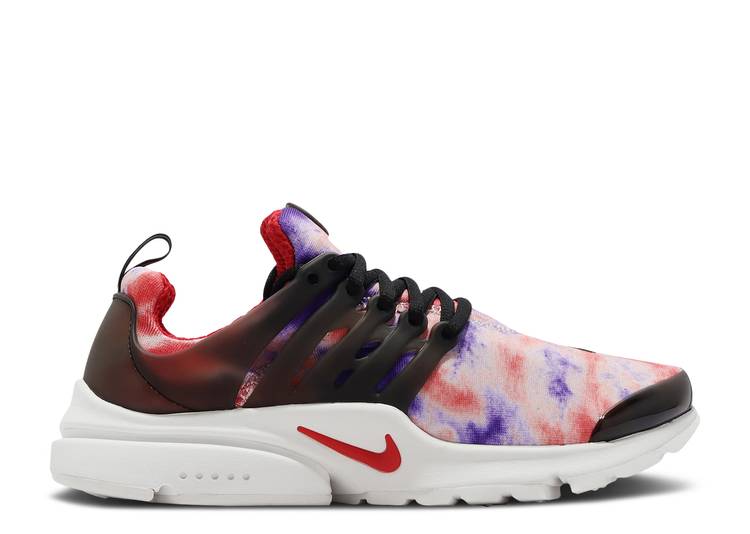 【 NIKE AIR PRESTO \u0027TIE-DYE - DOLL UNIVERSITY RED\u0027 / RED PURPLE BLACK WHITE 】 プレスト 赤 赤いこと 紫 パープル 黒いこと 黒いこと 白いこと 白いこと エア湖 \u0027TIEDYE スニーカー メンズ ナイキ
