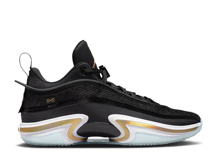 【 AIR JORDAN JORDAN 36 LOW PF \u0027DMP\u0027 / BLACK METALLIC GOLD WHITE 】 ナイキ 黒いこと 黒いこと ゴールド 白いこと 白いこと エアジョーダン スニーカー メンズ