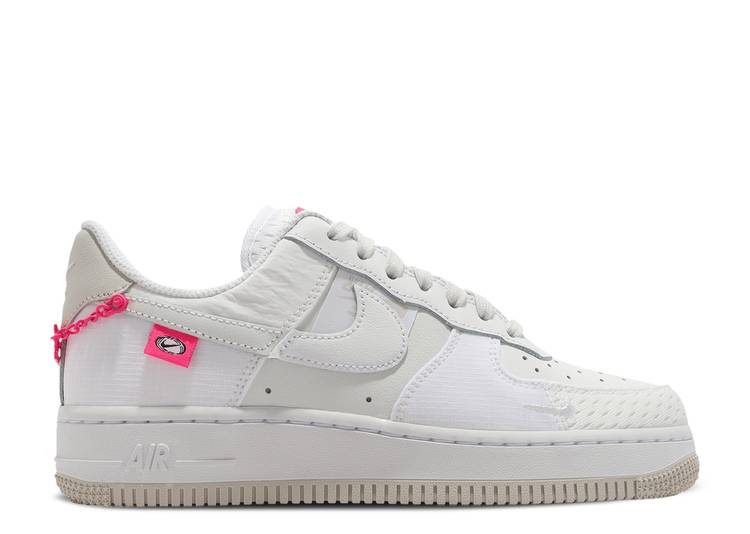 【 NIKE WMNS AIR FORCE 1 '07 LX 'PINK BLING' / SUMMIT WHITE WHITE WHITE STRING 】 白色 ホワイト エアフォース スニーカー レディース ナイキ